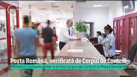 Poșta Română, verificată de Corpul de Control