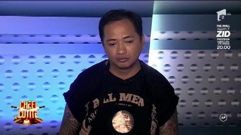 Cel mai simpatic filipinez i-a făcut pe toți să râdă cu lacrimi cu replicile lui stâlcite! ”Ai slăbit, man Scărlătescu, înainte erai butoi! Sunt emoșionat”