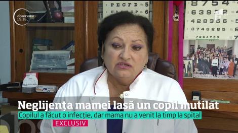Neglijența mamei lasă un copil mutilat. Femeia nu și-a dus fiul la spital, în timp util