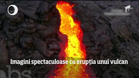 Imagini spectaculoase cu erupţia unui vulcan din Hawaii
