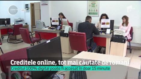 Creditele online, tot mai căutate de români