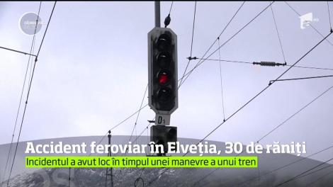 Accident feroviar în centrul Elveţiei. 30 de persoane au fost rănite