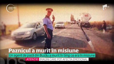 Un agent de pază din Buzău a rămas blocat şi a ars de viu în maşină, în urma impactului cu un TIR
