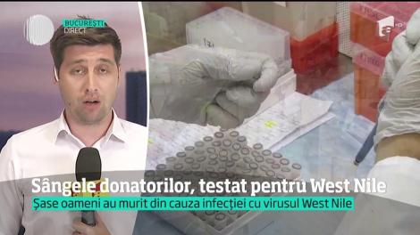 Sângele donatorilor, testat pentru virusul West Nile