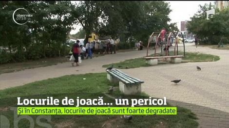 Locurile de joacă, un pericol tot mai mare pentru copii! O fetiţă a ajuns la spital după ce s-a accidentat grav într-un tobogan din Parcul Tei din Capitală