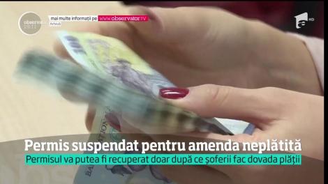 Şoferii care nu-şi plătesc amenzile rutiere riscă să rămână fără carnet. Un deputat PSD a venit cu propunerea