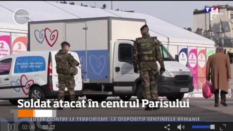 Un soldat a fost atacat în centrul Parisului