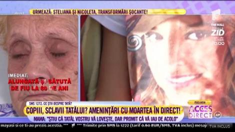 Copiii, sclavii tatălui? Mama: ”Știu că tatăl vostru vă lovește, dar promit să vă iau de acolo”