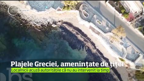 O pată de petrol riscă să provoace un dezastru ecologic pe plajele din sudul Greciei
