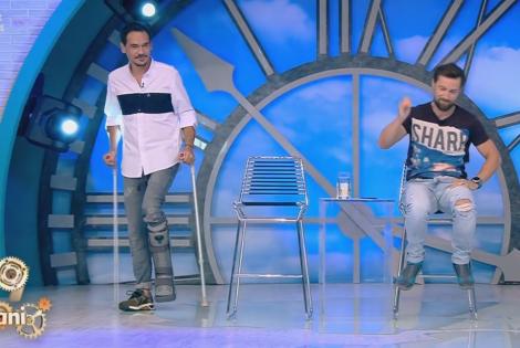 Răzvan a întârziat la Neatza: "Bă, să nu îmi mai ascundeţi cârjele!"