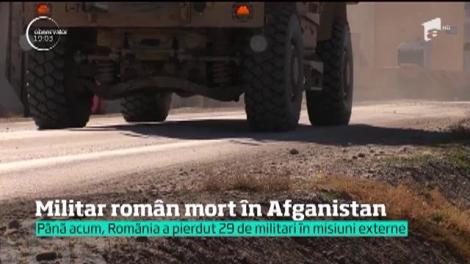 Militar român mort în Afganistan. O maşină capcană a intrat în blindatul în care era cu alţi patru români