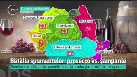 Bătălia spumantelor. În timp ce românii beau tot mai mult prosecco, străinii caută vinuri românești
