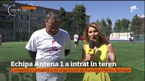 Antena 1 s-a mutat pe terenul de fotbal! Au început meciurile pentru Cupa ”Mereu Aproape”, un eveniment caritabil care ajută 50 de copii nevoiași