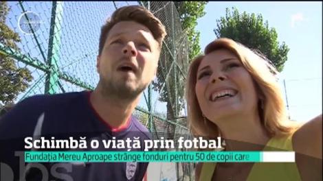 Schimbă o viață prin fotbal. Iosif Rotariu a deschis meciul dedicat copiilor defavorizați