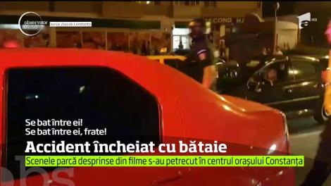 Scandal cu rromi şi mascaţi în Constanţa! Totul după ce o şoferiţă a lovit cu maşina o fată de 16 ani