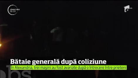 Bătaie generală în Alexandria. Totul după o întrecere cu maşini între prieteni