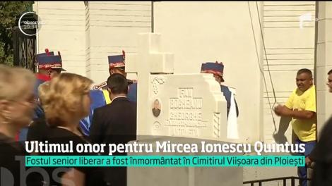 Mircea Ionescu Quintus a fost înmormântat cu onoruri militare!