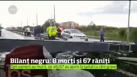 Ploile şi vijeliile au luat vieţile a opt oameni şi au rănit alţi 67