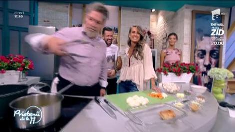 Rețetă culinară din bucătaria franțuzească: Cocoș în vin roșu cu garnitură de ciuperci