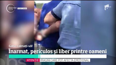 Un bărbat din Bucureşti a ieşit ziua în amiaza mare cu un cuţit şi a început să zgârie toate maşinile care i-au ieşit în cale