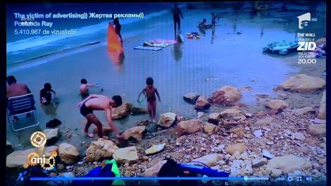 Smley News. Fază comică la plaja. Tuirista și salteaua pe aer