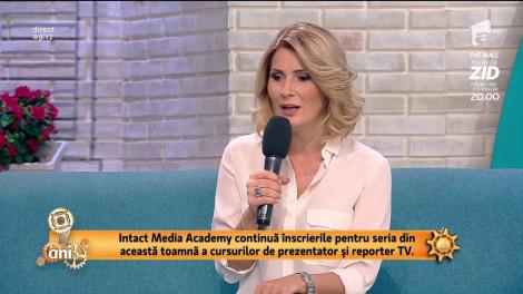 Intact Media Academy continuă înscrierile pentru seria din această toamnă a cursurilor de prezentator şi reporter TV