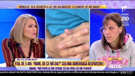 Mirela Vaida, în lacrimi! O mamă vrea să-și dea copilul de cinci ani: "Mă pupă și îmi spune că nu vrea să mă piardă"