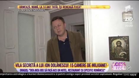 Vila secretă a lui Ion Dolănescu are 15 camere! Dragoș, fiul artistului: "Tata avea idei să facă aici un hotel, restaurant cu specific românesc"