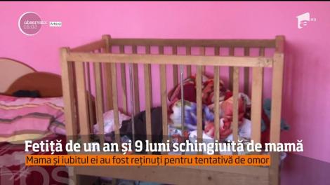 Caz revoltător în Galaţi. Fetiţă de un an şi nouă lui schingiuită de mamă