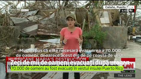 Uraganul Maria a devastat Porto Rico! 70.000 de oameni au fost evacuaţi în grabă deoarece un dig ameninţa să cedeze