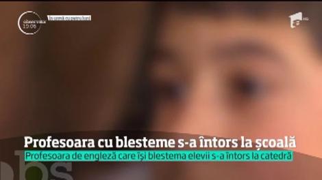 Profesoara care își blestema elevii și intra la ore cu un cuţit în geantă, din nou la catedră. Declarată aptă de un psihiatru privat