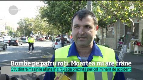 Moarte sigură pe şoselele din România. O maşină din zece nu are frâne