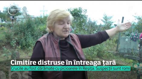 Cimitire au fost vandalizate în mai multe oraşe din ţară