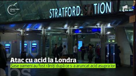 Atac cu acid lângă un centru comercial din nordul Londrei. Şase oameni au fost răniţi