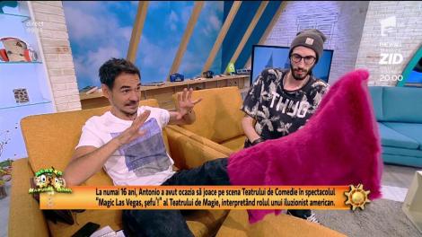 Doi metri și ceva de talent curat! Cel mai înalt magician din România a venit să facă spectacol de zile mari la „Neatza”!