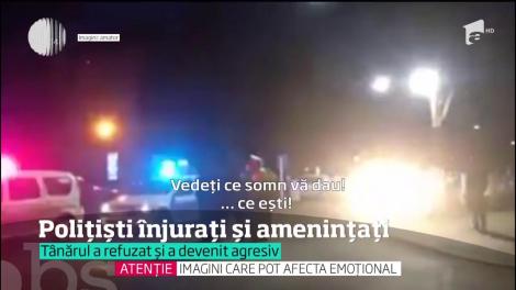 O stradă din centrul Hunedoarei, ring de lupte între poliţişti şi trei tineri băuţi bine