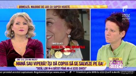 Mama care vrea să-și dea copiii din cauza bătăilor: ”Tatăl lor m-a bătut până mi-a scos dinții”