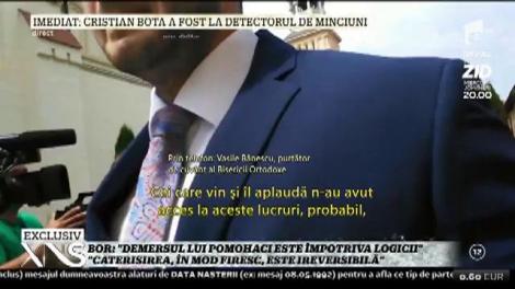 Vasile Bănescu, purtător de cuvânt al Bisericii Ortodoxe Române: "Demersul lui Pomohaci este împotriva logicii. Caterisirea, în mod firesc, este ireversibilă"