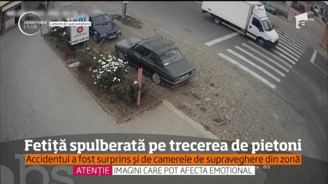 O fetiţă de 10 ani din judeţul Galaţi a fost spulberată de un taximetru, pe trecerea de pietoni!