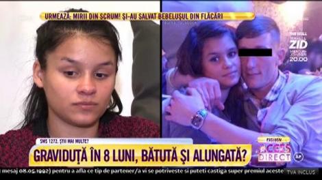 Gravidă în opt luni, bătută și alungată? ”Bea şi câte cinci, șase litri pe zi. Poate şi mai mult, când are bani”