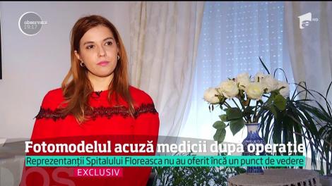 Modelul din scaunul cu rotile îi acuză pe medici de la spitalul Floreasca. O intervenţie banală s-a transformat într-un chin pentru tânără