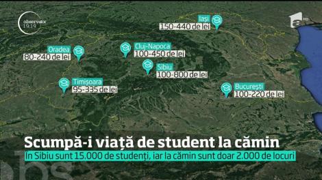 E bătaie pe cămine în oraşele universitare. Deşi mulţi se plâng de condiţii, cererea este mai mare decât oferta