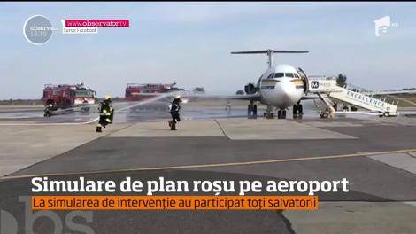 Desfăşurare de forţe amplă, pe Aeroportul Internaţional "Henri Coandă" din Bucureşti