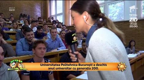Universitatea Politehnică Bucureşti a deschis anul universitar cu generaţia 200
