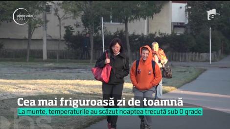 Frigul a pus deja stăpânire pe România. Iar toamna nu va fi prea blândă. Sfârşitul de septembrie a adus dimineţi de iarnă adevărată