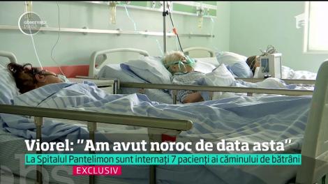 Un azil privat a ars cu flăcări uriaşe, în Bucureşti. Viorel: "Am plecat pe scări încet, încet"