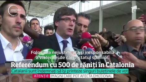 Violenţe în Catalonia! 500 de oameni au fost răniţi în confruntările iscate la urne