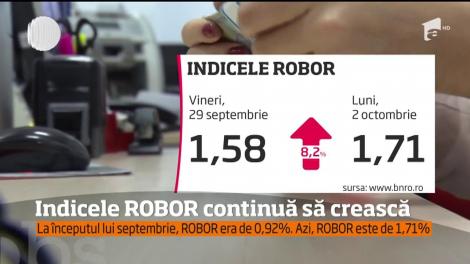 Indicele ROBOR continuă să crească!