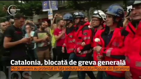 Catalonia, blocată de grevă generală