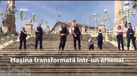 Doi tineri a fost reţinuti de poliţia franceză după ce li s-a găsit în maşină un adevărat arsenal